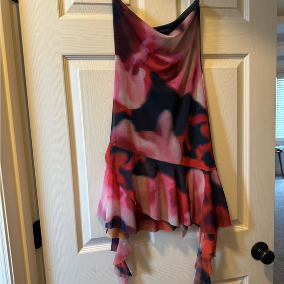 Zara Printed Tulle Dress - Picture 4 of 9